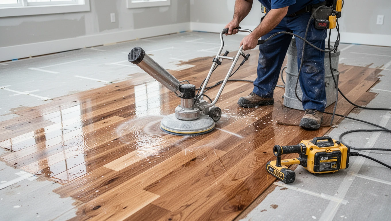 Hardwood Floor Drying